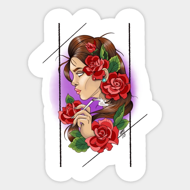 Born to Die Sticker by NikkiMarie